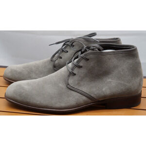 John Varvatos Gray Suede Chukka Boots